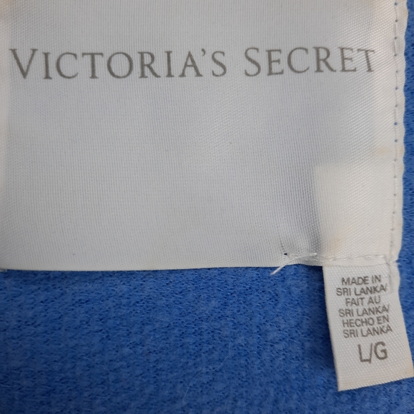 Victoria's Secret Sequin Angel Wings Blue Zip Hoodie SZ L - Picture 8 of 13